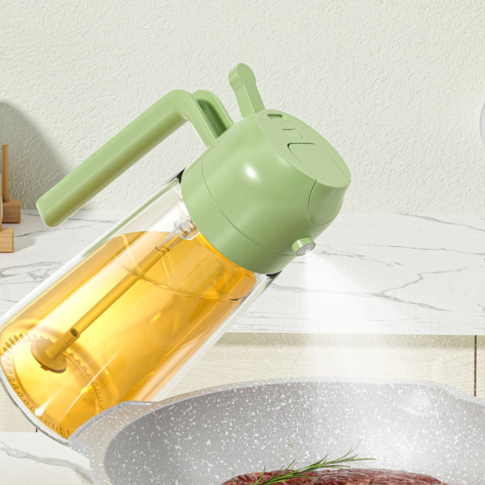 2-in-1 Oil Sprayer & Pourer Bottle 500ml β Cooking Oil Dispenser