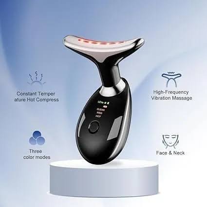 Rechargeable Electric Face Massager with 3 Modes & 45°C Warmth – Anti-Wrinkle Facial Beauty Device