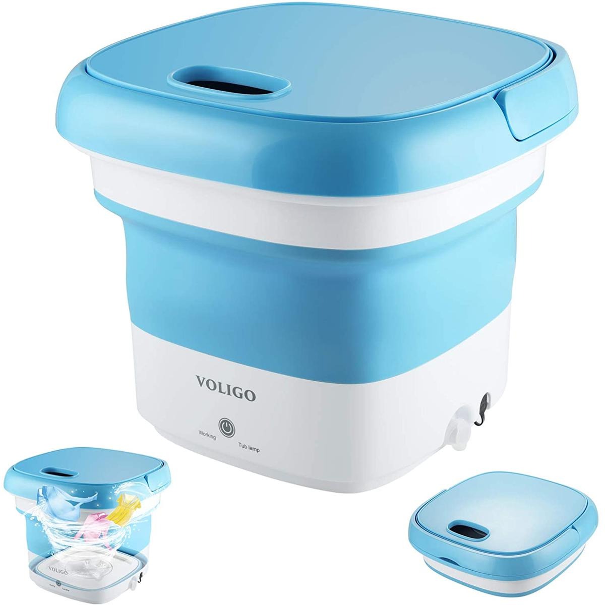 Portable Folding Semi-Automatic Washing Machine β Compact & Lightweight Laundry Washer