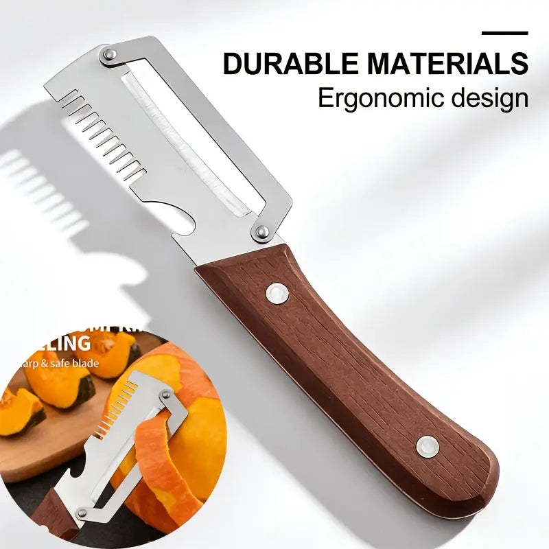 3-in-1 Stainless Steel Peeler Knife β Multifunctional Kitchen Tool