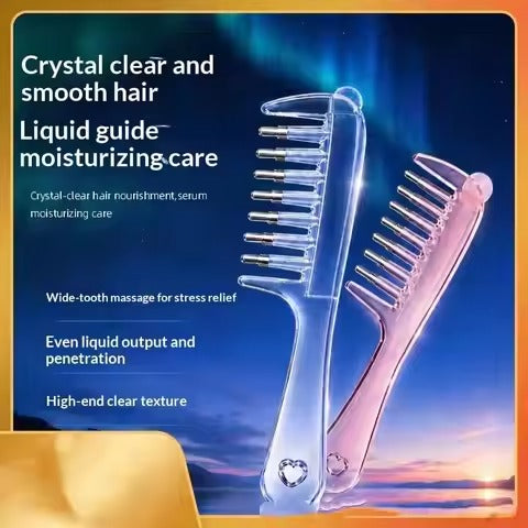 Scalp Massage Comb with Rolling Balls | Hair Oil & Serum Applicator