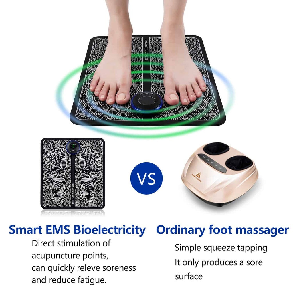 EMS Foot Massager Mat – Electric TENS Foot Massage Pad with Smart Display
